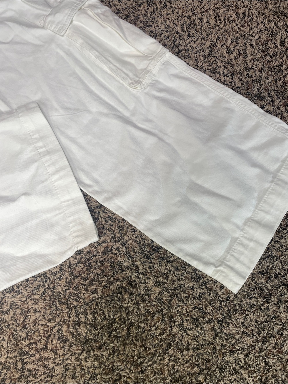 Wild Fable White Baggy Cargo Wide Leg Mid Rise Trousers Size 14 NWT - Picture 3 of 9